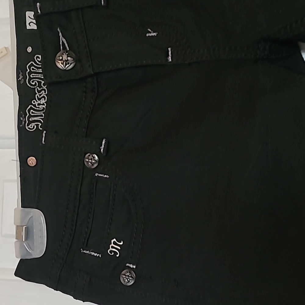 Miss Me Black Skinny Jeans - Picture 2 of 12